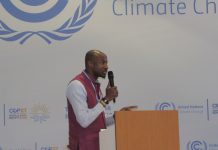Le porte-parole du groupe des négociateurs africains à la COP 27, le malien, Seyni Nafo.